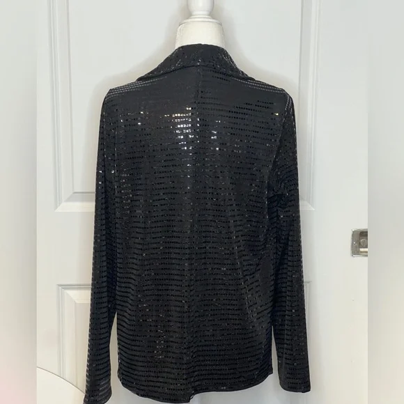 Black Sequin Blazer - Picture 3 of 5
